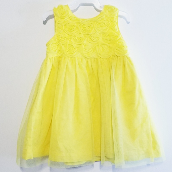 Carter's Yellow Rosette Dress Size 12M - Picture 2 of 10